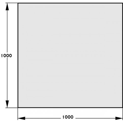 HAAS + SOHN Sklo pod kachle 1000x1000, formát A 1115410200000