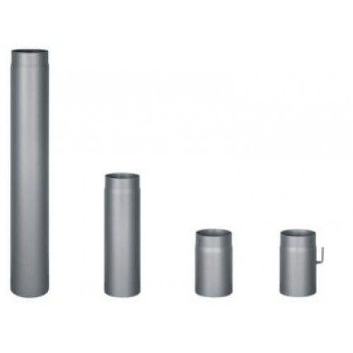 HAAS + SOHN Rúrka dymovodu s klapkou, antracit 0,25 m, 130 mm (1,5) 1101132620000 HAAS + SOHN Rúrka dymovodu s klapkou, antracit 0,25 m, 130 mm (1,5) 1101132620000