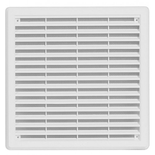 HACO vetracia mriežka so sieťovinou - krytka VM 250x250 KB plast , biela 0303