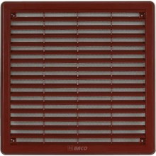 HACO vetracia mriežka so sieťovinou - krytka VM 250x250 KH plast, hnedá 0304