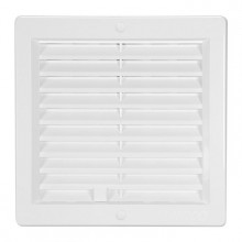 HACO vetracia mriežka s rámčekom a žalúzií VM 200x200 UB plast, biela 0205