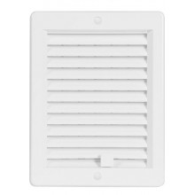 HACO vetracia mriežka s rámčekom a žalúzií VM 150x200 UB plast, biela 0209