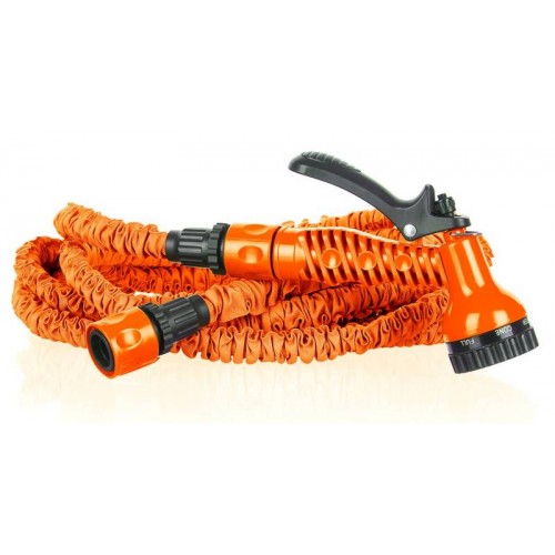 COBRA Záhradná flexi hadica 7,5-22,5m s striekacou pištoľou, oranžová