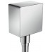 Hansgrohe Fixfit Prípojka hadice Square so spätným ventilom, chróm 26455000