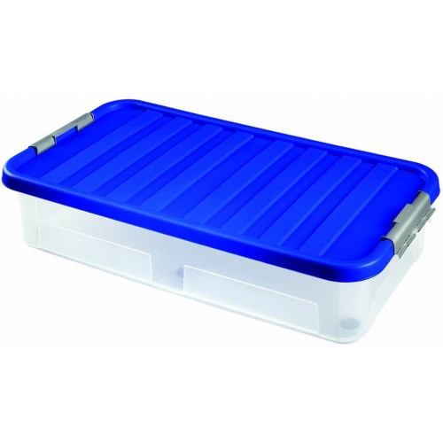 HEIDRUN Box úložný pod posteľ s vekom, 80 x 40 x 18 cm, 40 l, transparentný 1616 HEIDRUN Box úložný pod posteľ s vekom, 80 x 40 x 18 cm, 40 l, transparentný 1616