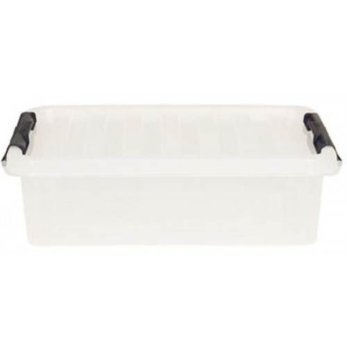 HEIDRUN Box úložný s vekom, 11 x 40 x 29 cm, 9 l, transparentná 1603