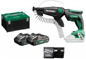 HiKOKI W18DBWCZ Akumulátorový skrutkovač (2x 4,0Ah/18V) v kufri HSC III