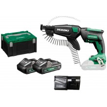 HiKOKI W18DBWCZ Akumulátorový skrutkovač (2x 4,0Ah/18V) v kufri HSC III