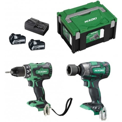 HiKOKI KC18DPLWDZ Aku sada DS18DBSL+WR18DBDL2 (2x5,0Ah/18V) HITBOX HiKOKI KC18DPLWDZ Aku sada DS18DBSL+WR18DBDL2 (2x5,0Ah/18V) HITBOX
