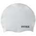 INTEX Silikónová plavecká čiapka, biela 55991