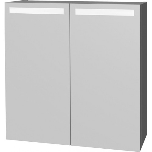 INTEDOOR D ZS zrkadlová skrinka s LED osvetlením 70x72cm biela D ZS 70 01