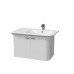 INTEDOOR tendenza rohová skrinka s umývadlom pravá 89x57 cm biela TD 89 P 01