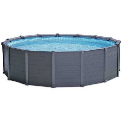 INTEX GRAPHITE GRAY PANEL POOL 4,78 x 1,24 m (set) 26382NP INTEX GRAPHITE GRAY PANEL POOL 4,78 x 1,24 m (set) 26382NP