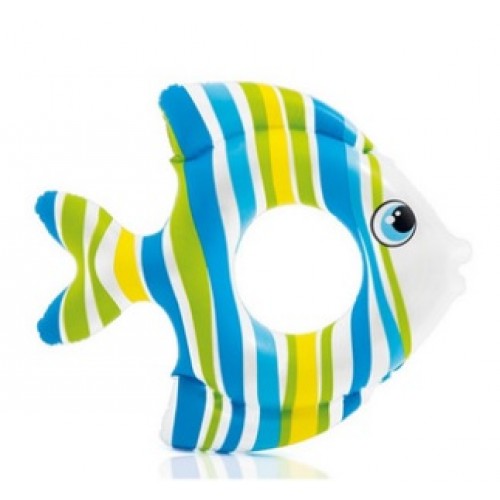 INTEX Detský nafukovací kruh modrá ryba, 59223