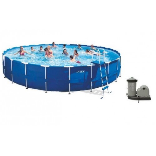 INTEX Bazén Frame Pool Set Rondo 732 x 132 cm, filtrácia a schodíky 28262GN