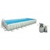 INTEX Bazén Frame Pool Set Ultra Quadra 975 x 488 x 132 cm, piesková filtrácia 28376NP