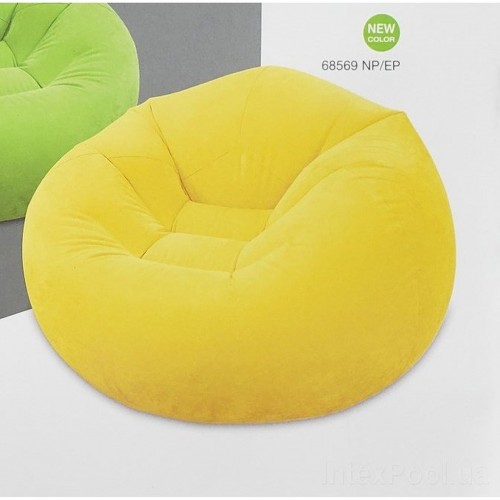 INTEX BEANLESS BAG CHAIR Nafukovacie kreslo 107 x 104 x 69 cm, žlté 68569 INTEX BEANLESS BAG CHAIR Nafukovacie kreslo 107 x 104 x 69 cm, žlté 68569