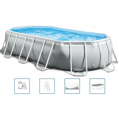 INTEX PRISM FRAME OVAL PREMIUM POOLS Bazénový Set 503 x 274 x 122 cm 26796GN