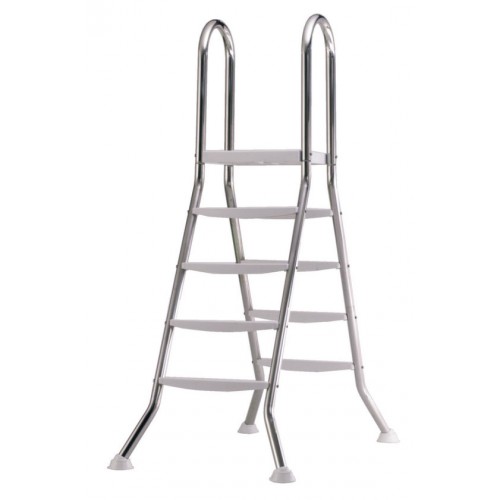 INTEX Rebrík montovaného bazénu ušľachtilá oceľ, 4 + 4 schody 018000 INTEX Rebrík montovaného bazénu ušľachtilá oceľ, 4 + 4 schody 018000