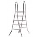 INTEX Rebrík montovaného bazénu ušľachtilá oceľ, 4 + 4 schody 018000