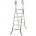 INTEX Rebrík montovaného bazénu ušľachtilá oceľ, 5 + 5 schodov 018030