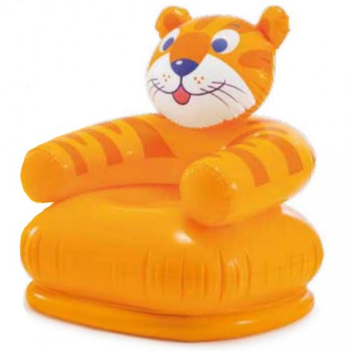 INTEX HAPPY ANIMAL CHAIR Nafukovacie detské kreslo 66 x 64 x 66 cm, tiger 68556 INTEX HAPPY ANIMAL CHAIR Nafukovacie detské kreslo 66 x 64 x 66 cm, tiger 68556