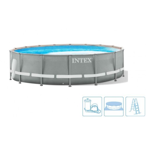 INTEX PRISM FRAME POOLS SET Bazén 457 x 107 cm s kartušovou filtráciou 26724