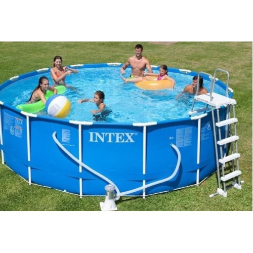 BAZÁR INTEX Metal Frame Pools Bazén 457x122cm s kartuš. filtráciou 28242GN POŠKODENÝ OBAL BAZÁR INTEX Metal Frame Pools Bazén 457x122cm s kartuš. filtráciou 28242GN POŠKODENÝ OBAL