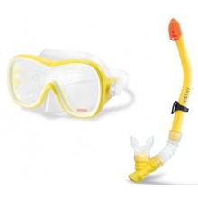 INTEX Potápačský set: maska a šnorchel, žltý 55647