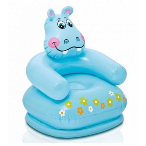 INTEX HAPPY ANIMAL CHAIR Nafukovacie detské kreslo 65 x 64 x 74 cm, hroch 68556 INTEX HAPPY ANIMAL CHAIR Nafukovacie detské kreslo 65 x 64 x 74 cm, hroch 68556