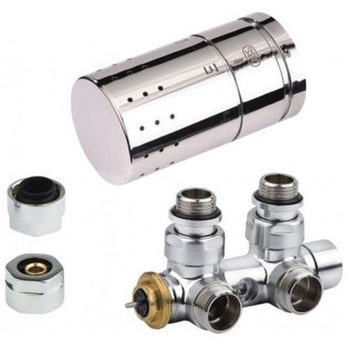 ISAN Rohový stredový termostatický ventil sada č.21, chróm O19CWC-21