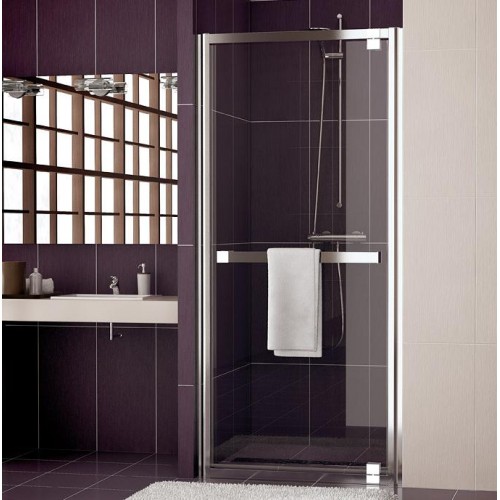 RONAL JA1 JAZZ-Line jednokrídlové dvere 80cm, aluchrom / sklo línie JA108005051