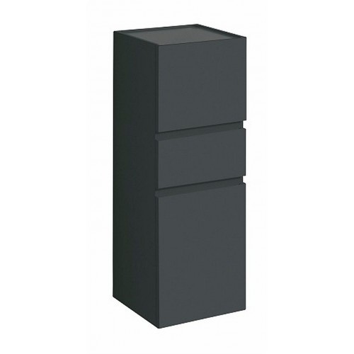 KERAMAG Ren.Nr.1Pl. skř.boční.39x100x36, 2dv., 1 zás., lávovo čierna matná 869031000