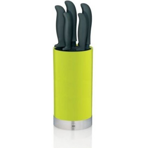 KELA Sada kuchynských nožov 7 ks v stojane Acid zelená KL-11307 KELA Sada kuchynských nožov 7 ks v stojane Acid zelená KL-11307