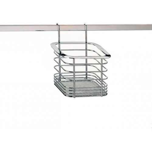 KELA Závesný odkladací držiak PRISMA chróm 13,5x13,5x15,5 cm KL-19639