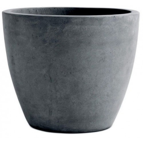 KETER BETON ROUND XL Kvetináč, 53 x 50 cm, tmavo sivý 17201496