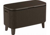 KETER BEVY BAR Multifunkčný stolík ratan, 83,5 x 40 x 50-74 cm, hnedý 17209510