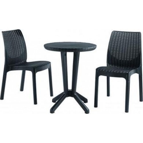 KETER BISTRO balkónový set, antracit 17197990 KETER BISTRO balkónový set, antracit 17197990