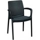 KETER BALI MONO Záhradná stolička, 55 x 60 x 83 cm, grafit 17190206