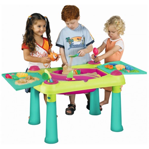 KETER CREATIVE FUN TABLE stolček na hranie, zelená/fialová 17184058