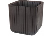 KETER CUBE PLANTER L Kvetináč, 40 x 40 x 40 cm, hnedá 17201220