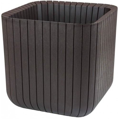 KETER CUBE PLANTER L Kvetináč, 40 x 40 x 40 cm, hnedá 17201220