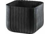 KETER CUBE PLANTER M Kvetináč, 30 x 30 x 30 cm, antracit 17202066