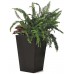 KETER RATTAN PLANTER S 23,6L Kvetináč, malý 28,5 x 43,5 cm, antracit 17192300