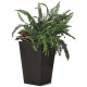 KETER RATTAN PLANTER S 23,6L Kvetináč, malý 28,5 x 43,5 cm, antracit 17192300