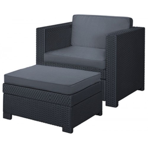 KETER PROVENCE CHILLOUT Set záhradný, grafit/sivá 17205923 KETER PROVENCE CHILLOUT Set záhradný, grafit/sivá 17205923