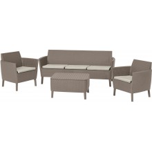 KETER SALEMO 3 SEATER Set záhradný, cappuccino/béžová 17205990