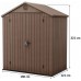 KETER DARWIN 6 x 4 záhradný domček, 190 x 121 x 221 cm, hnedý 17210351