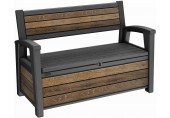 KETER DECO GARDEN BENCH 227L Úložná lavica, 133 x 61 x 89 cm, walnut 17213853