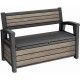 KETER DECO GARDEN BENCH 227L Úložná lavica, 133 x 61 x 89 cm, ashwood 17213853